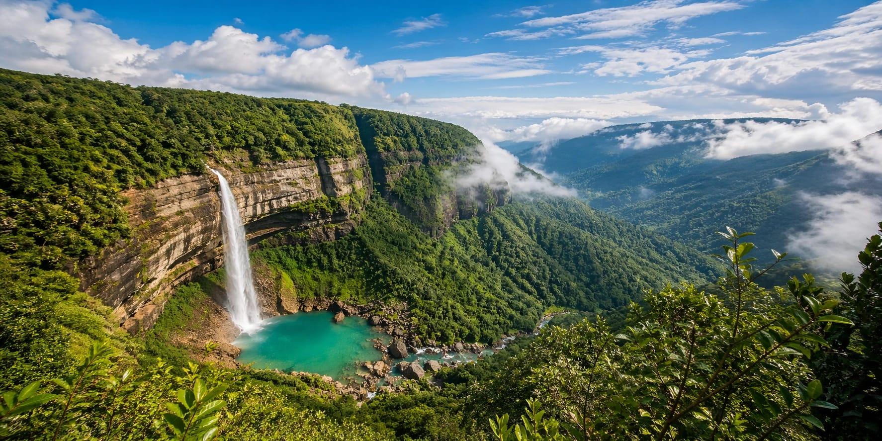 4 Days 3 Nights Cherrapunji Waterfalls Tour Package