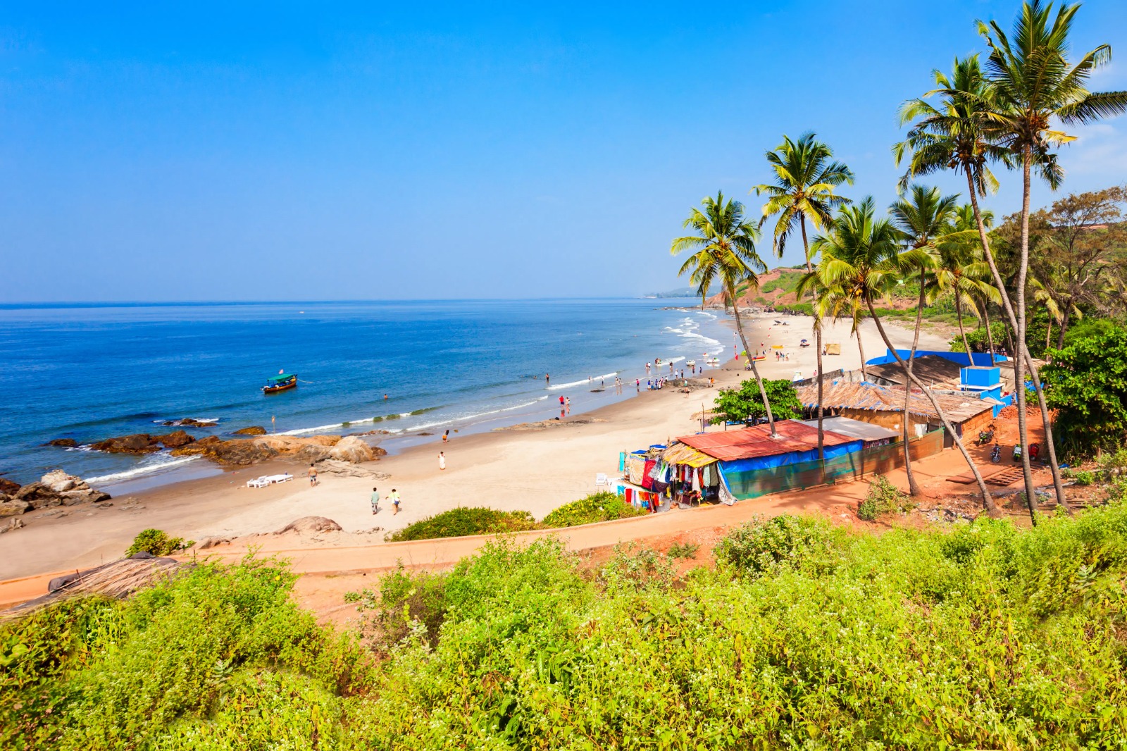 Calangute Beach and shoreline