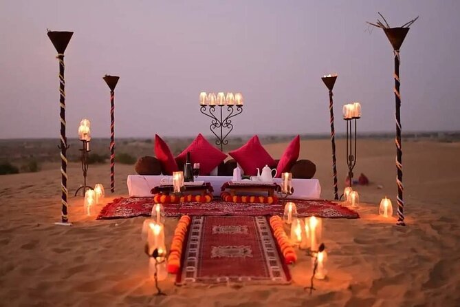 Private Dinner on Dunes with Camel